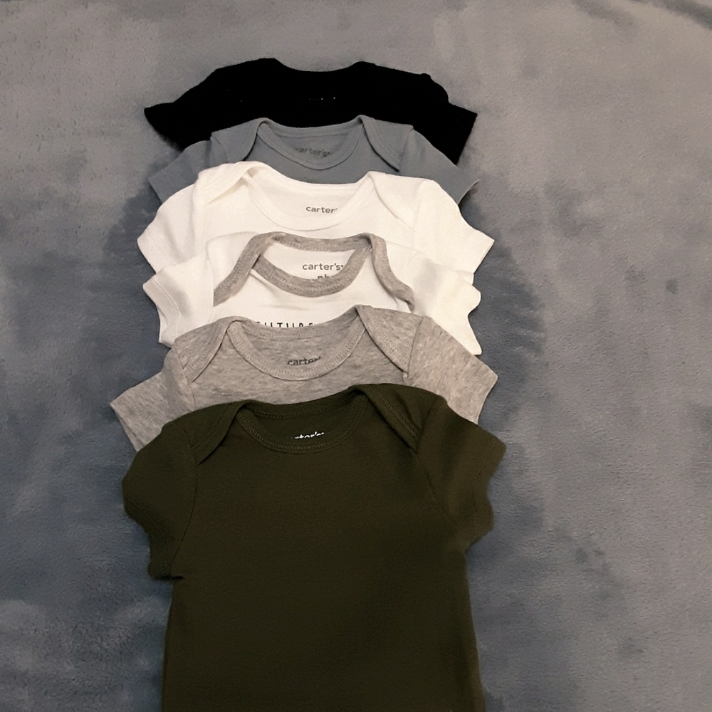*New* Carter's 6pk Baby Onesie (nb).